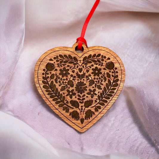 Engraved Heart Ornament