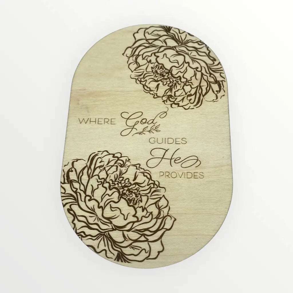 Oval Box with Peonies - Home & Garden > Decor