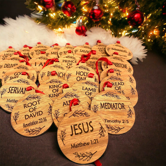 Advent Ornaments 25 Names of Jesus