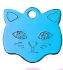 Pet ID Tag Colorful Aluminum Pet Name with Bone Paw Heart Cat Head Shape - Pleasant Ridge Shop