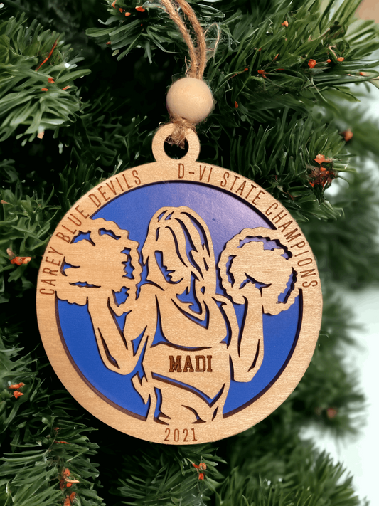 Personalized Cheer Ornaments