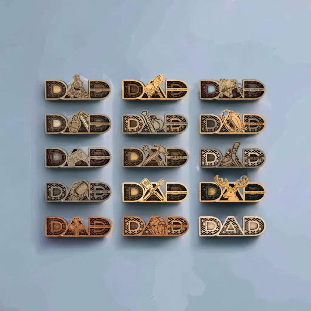 Dad Layered Shelf Sign - Wall & Desk Plaques