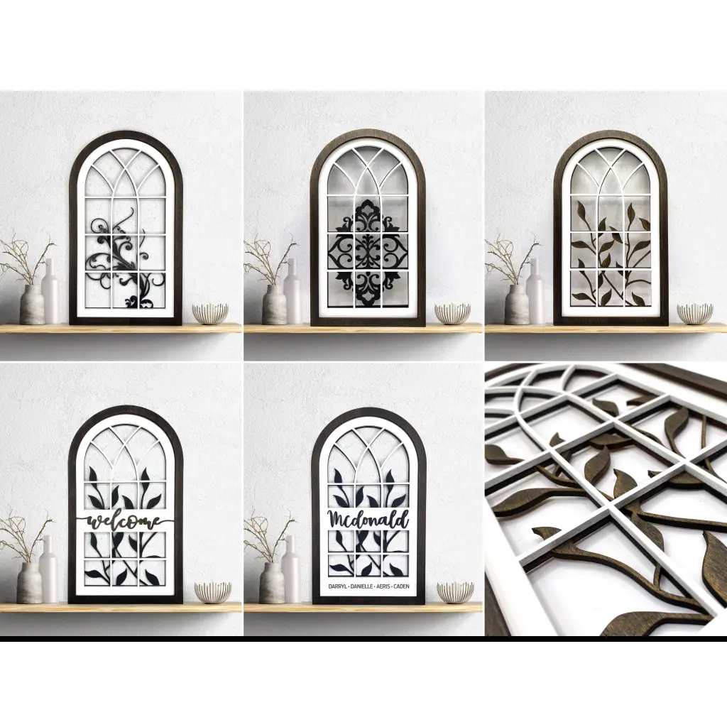 Personalized Decorative Arch Windows - Pleasant Ridge Shop