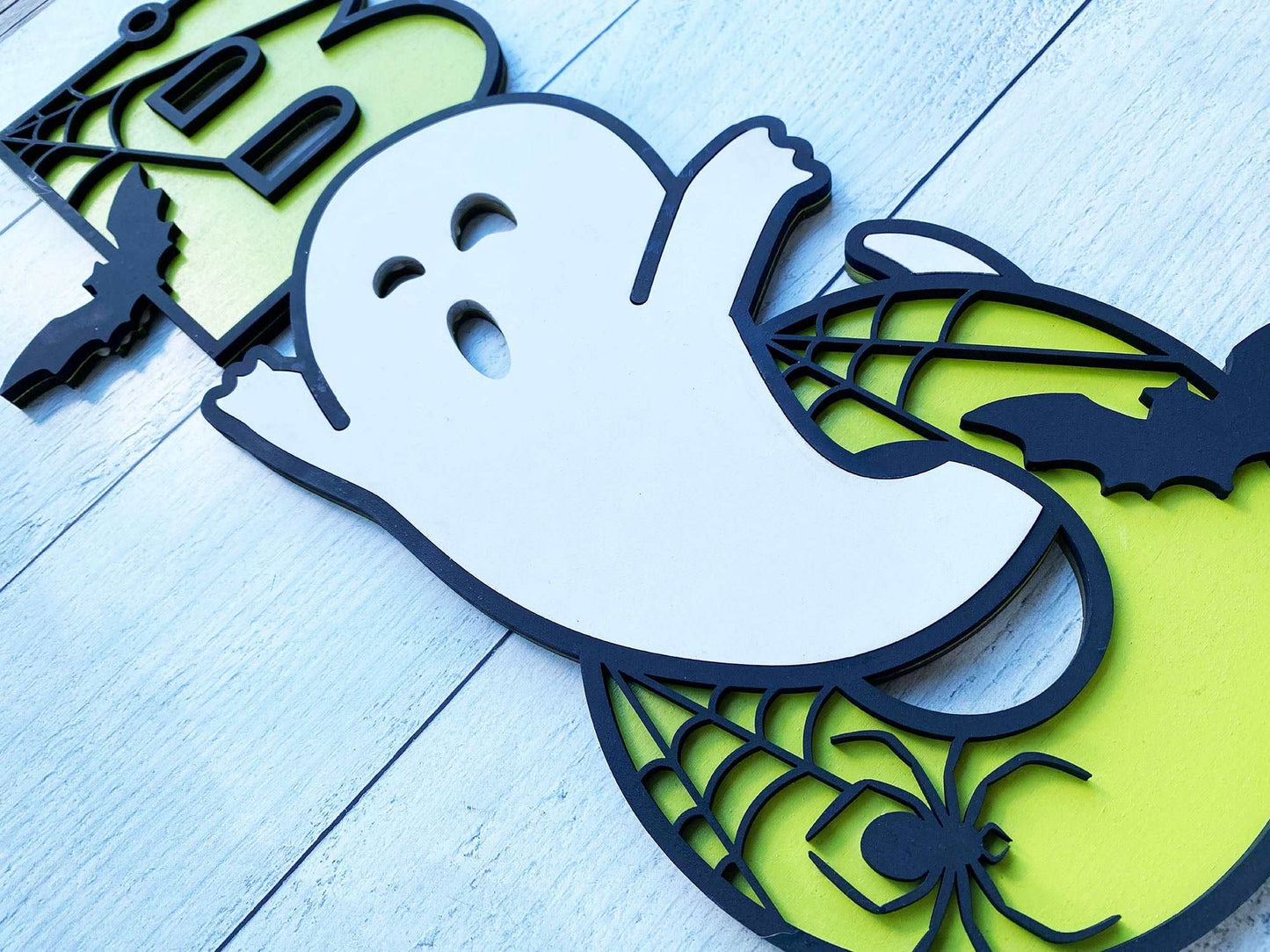 Halloween BOO Sign - Ghost
