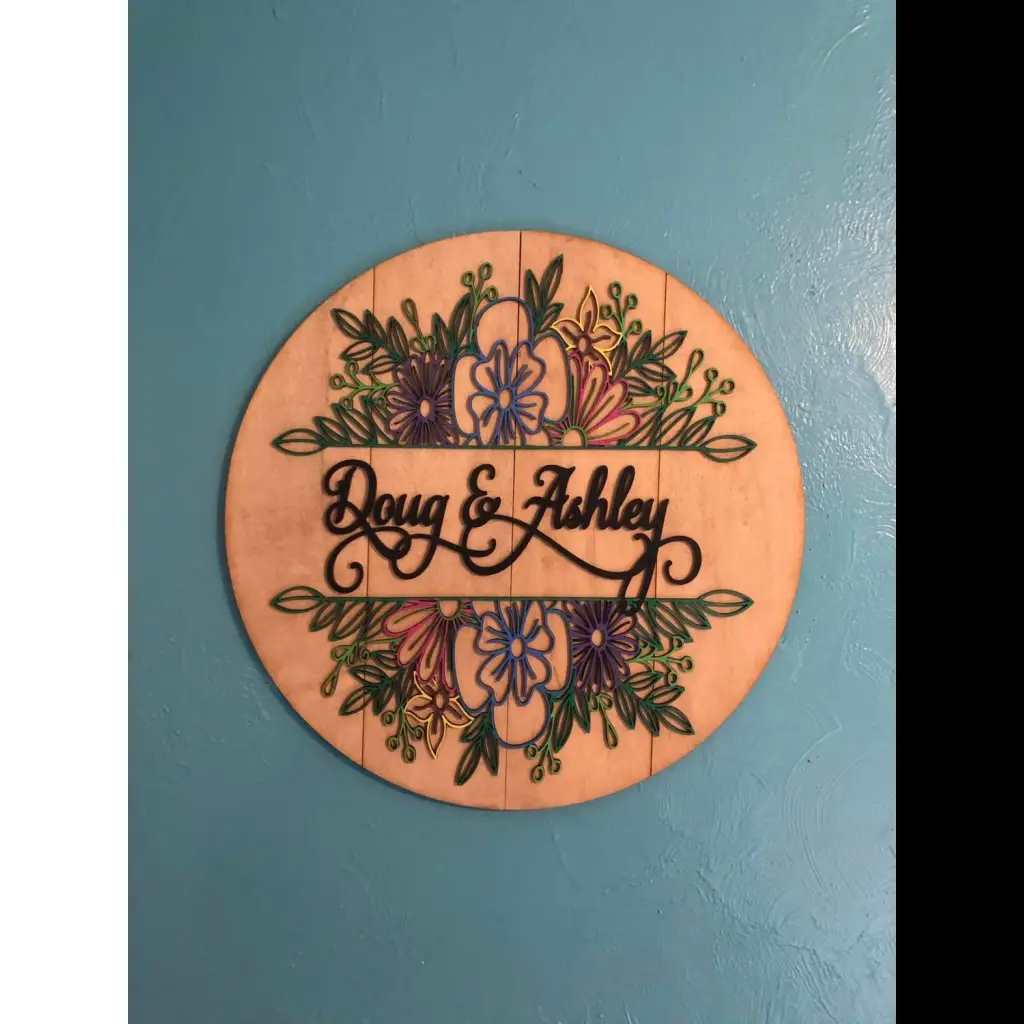 Large 18" Round Couples Indoor Wall Sign - Pleasant Ridge Shop
