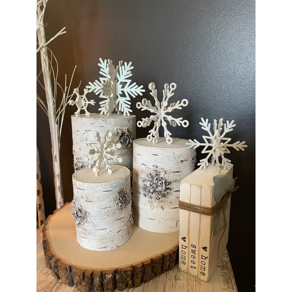 3D Snowflakes - Set of 5 - Pleasant Ridge Shop