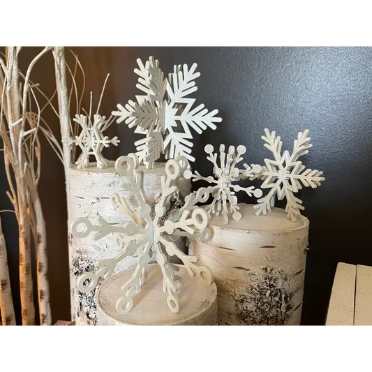 3D Snowflakes - Set of 5 - Pleasant Ridge Shop