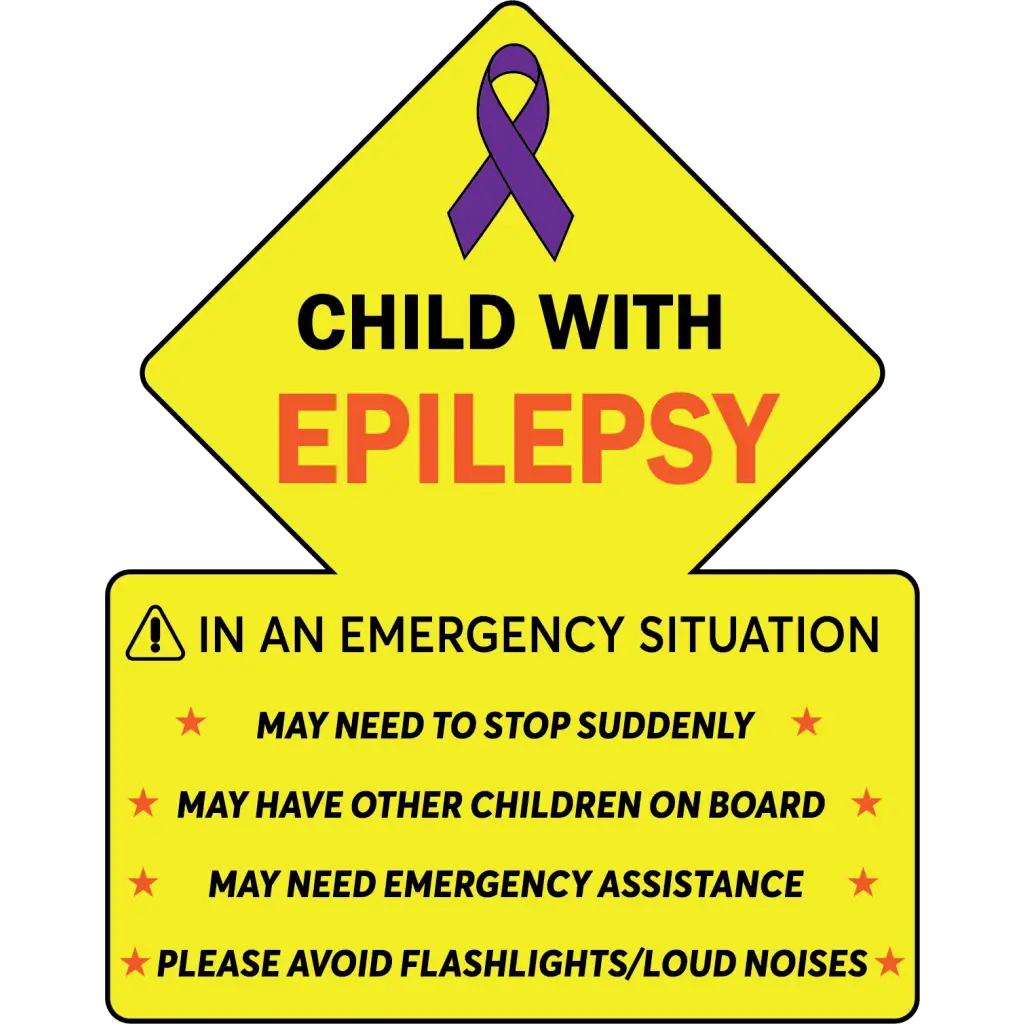 Child With Special Needs Emergency Decals  (2) - Pleasant Ridge Shop